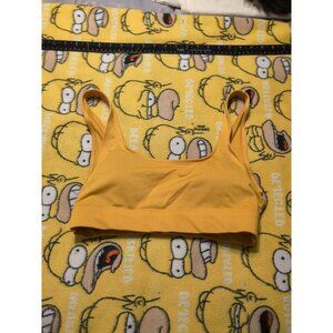 PINK Victoria's Secret Ultimate Lightly Lined Padded Yellow Sports Bra Size M